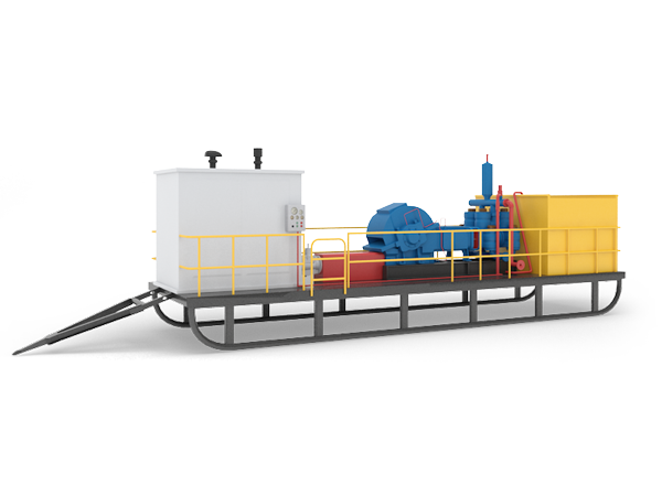 Цементировочный агрегат АНП-320 на санях